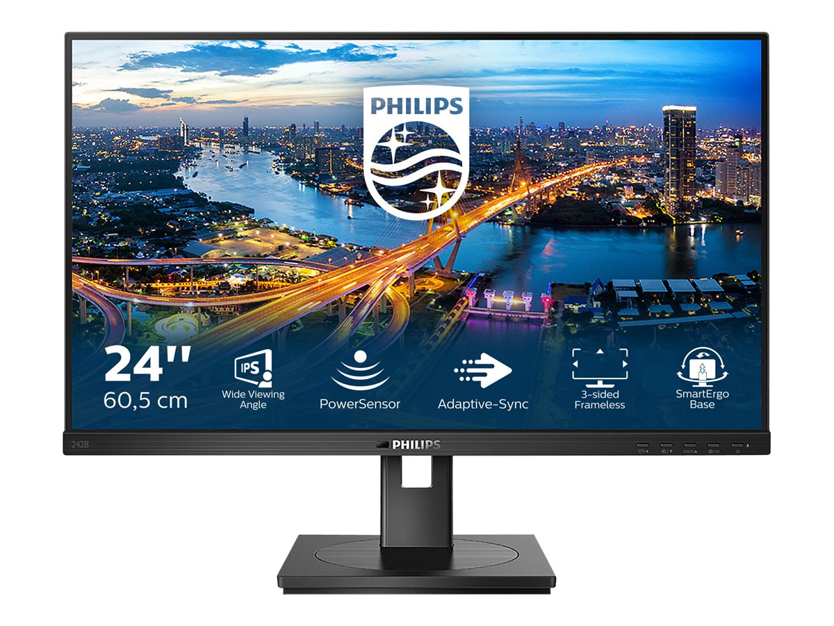 Philips B Line 242B1 24" IPS 1920 x 1080 (Full HD) DVI VGA (HD-15) HDMI DisplayPort 75Hz