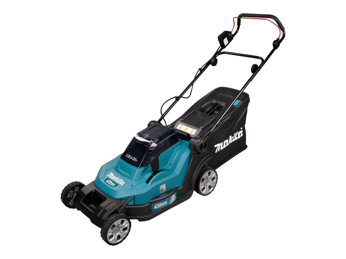 Makita DLM432PT2 - Græsslåmaskine - ledningfri - 18 V - 5 Ah - 2 batterier - 3600 opm - 43 cm - 17.5 kg