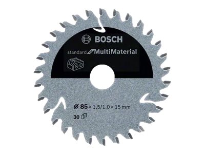 Bosch Standard for rundsavklinge i forskellige materialer til batteridrevne save 85x1,5/1x15 T30