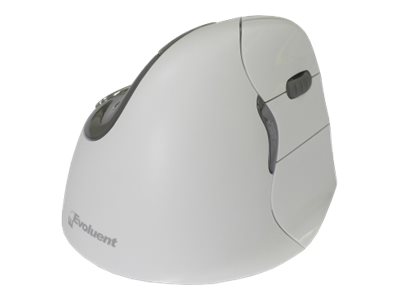 Bakker Elkhuizen Evoluent4 Bluetooth - Ergonomisk mus - Optisk - 6 knapper - Grå