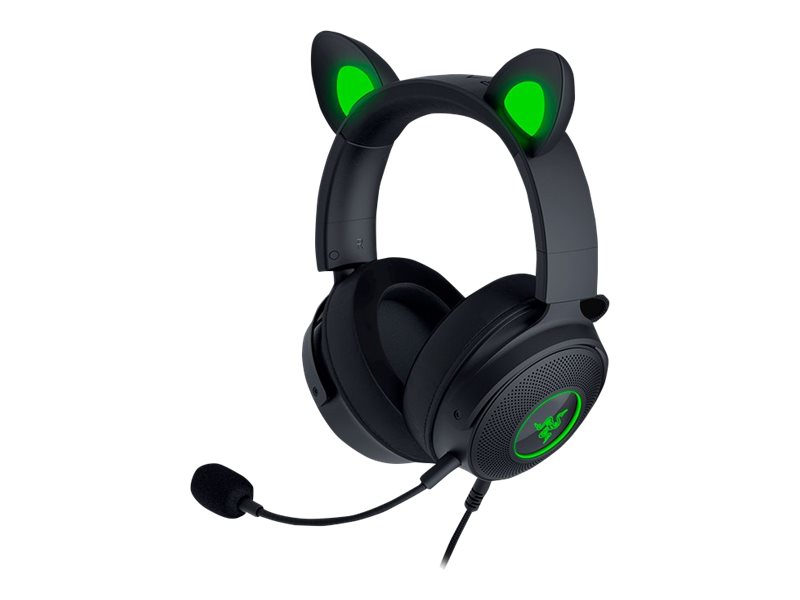 Razer Kraken Kitty V2 Pro - Headset - fuld størrelse - kablet - USB - støjisolerende - sort