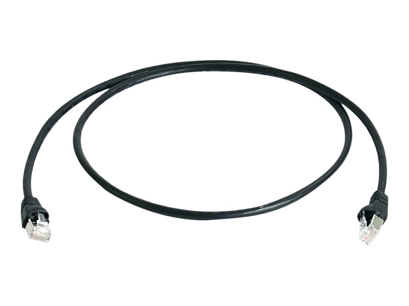 Telegärtner MP8 FS 600 - Patchkabel - RJ-45 (han) til RJ-45 (han) - 3 m - SFTP - CAT 7 - strenget - sort