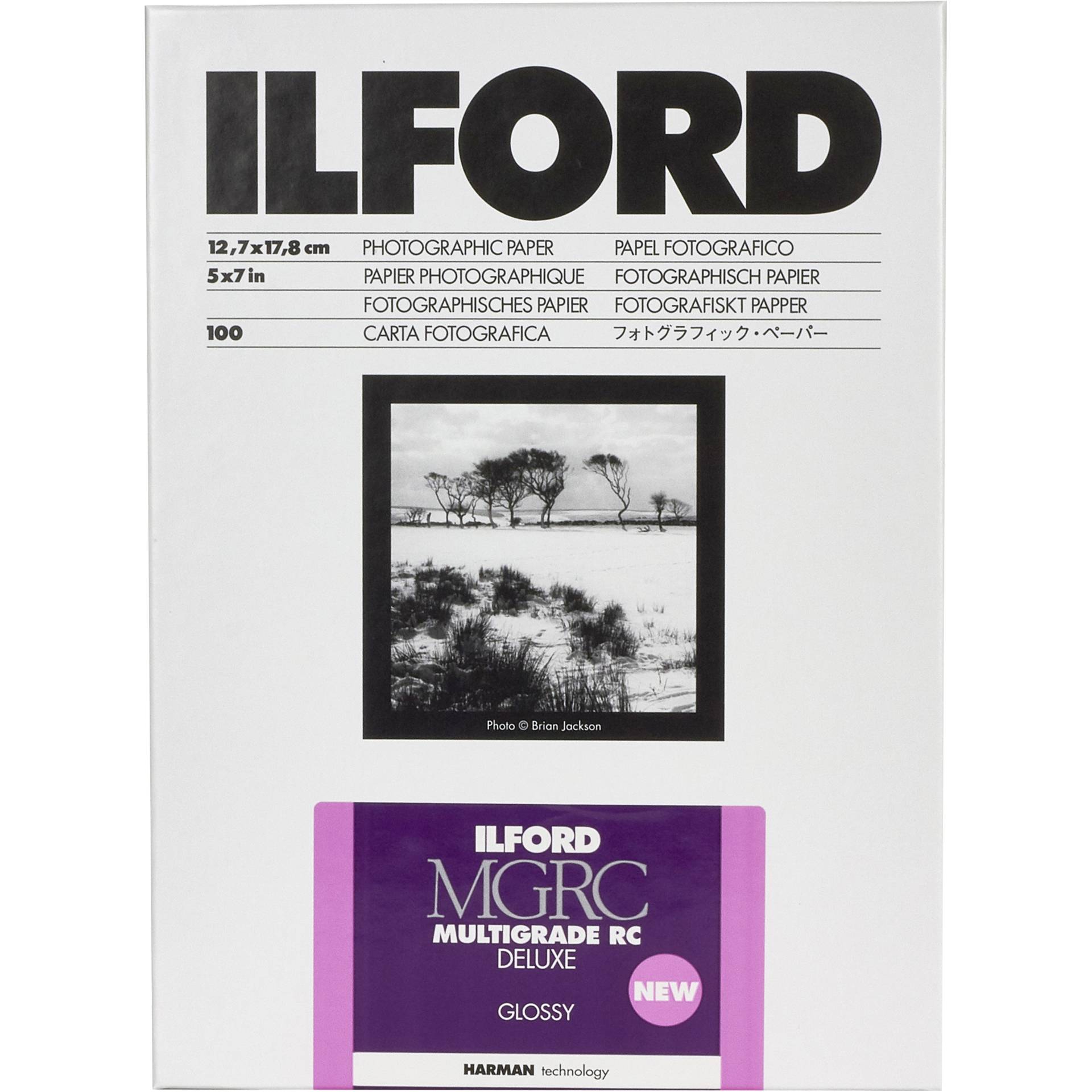 Ilford Photo Multigrade Rc Deluxe Glossy 12.7x17.8cm 100 - Tilbehør til foto