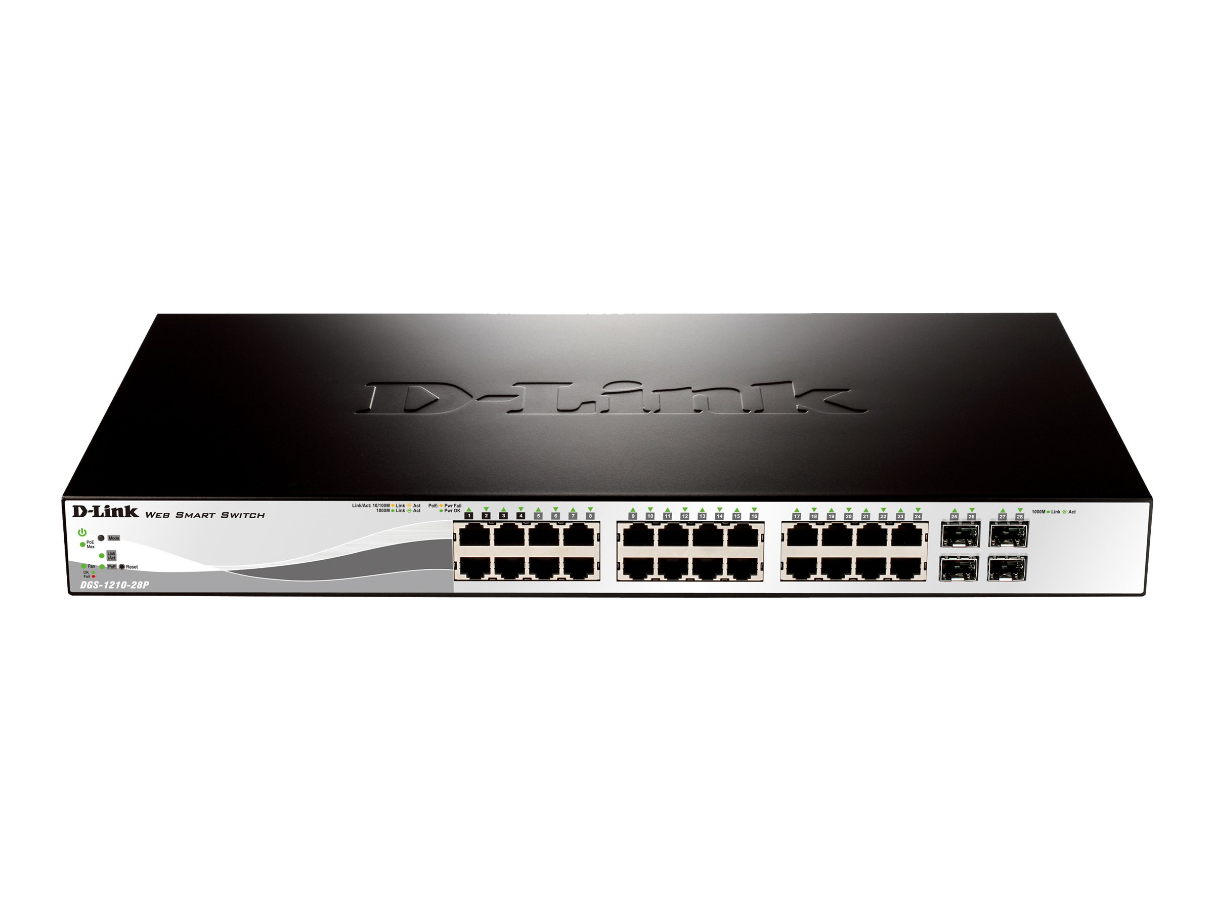 D-Link Web Smart DGS-1210-28P Switch 24-porte Gigabit PoE