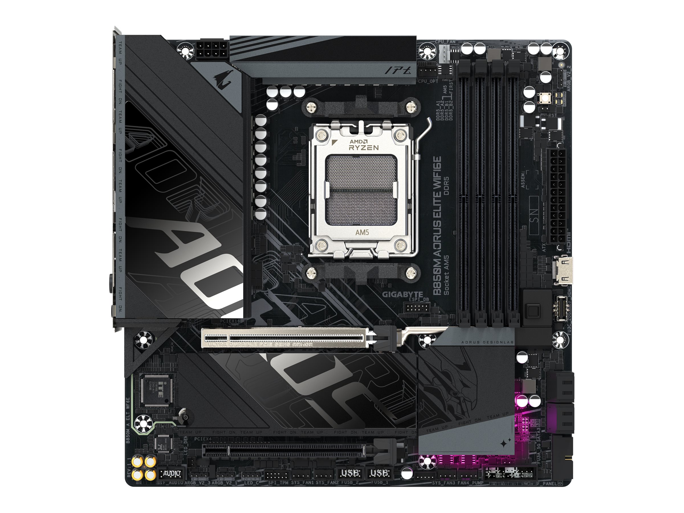 AORUS B850M ELITE WIFI6E Micro ATX Socket AM5 AMD B850 billede