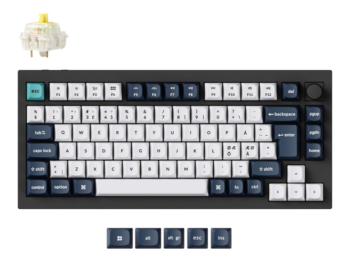 Keychron Q1 Max Tastatur Mekanisk RGB Trådløs Nordisk billede