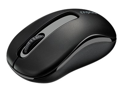 Rapoo M10 PLUS - Mus - optisk - 3 knapper - trådløs - 2.4 GHz - sort