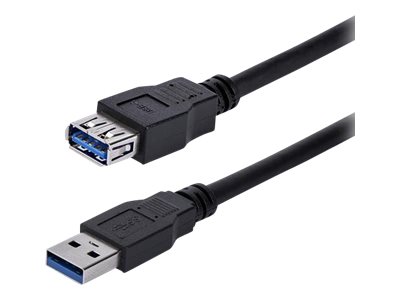 StarTech.com 1m Black SuperSpeed USB 3.0 Extension Cable A to A - Male to Female USB 3 Extension Cable Cord 1 m (USB3SEXT1MBK) USB forlængerkabel 1m