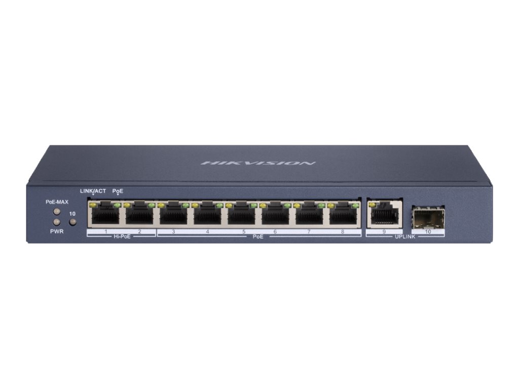 Hikvision Pro Series DS-3E0510HP-E Switch 8-porte Gigabit High PoE / PoE