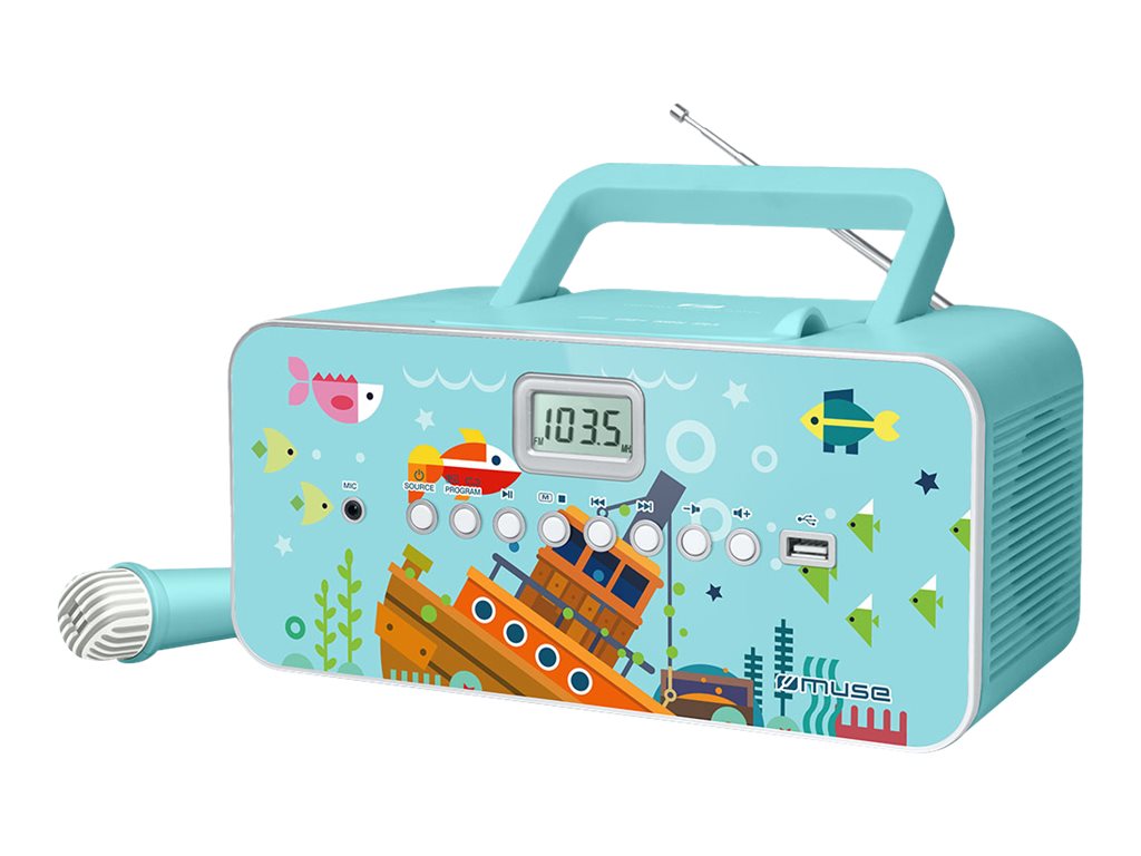 Muse M-29KB, Digital, FM, MW, PLL, 87,5 - 108 MHz, 522 - 1620 kHz, Afspiller, CD, CD-R, CD-RW