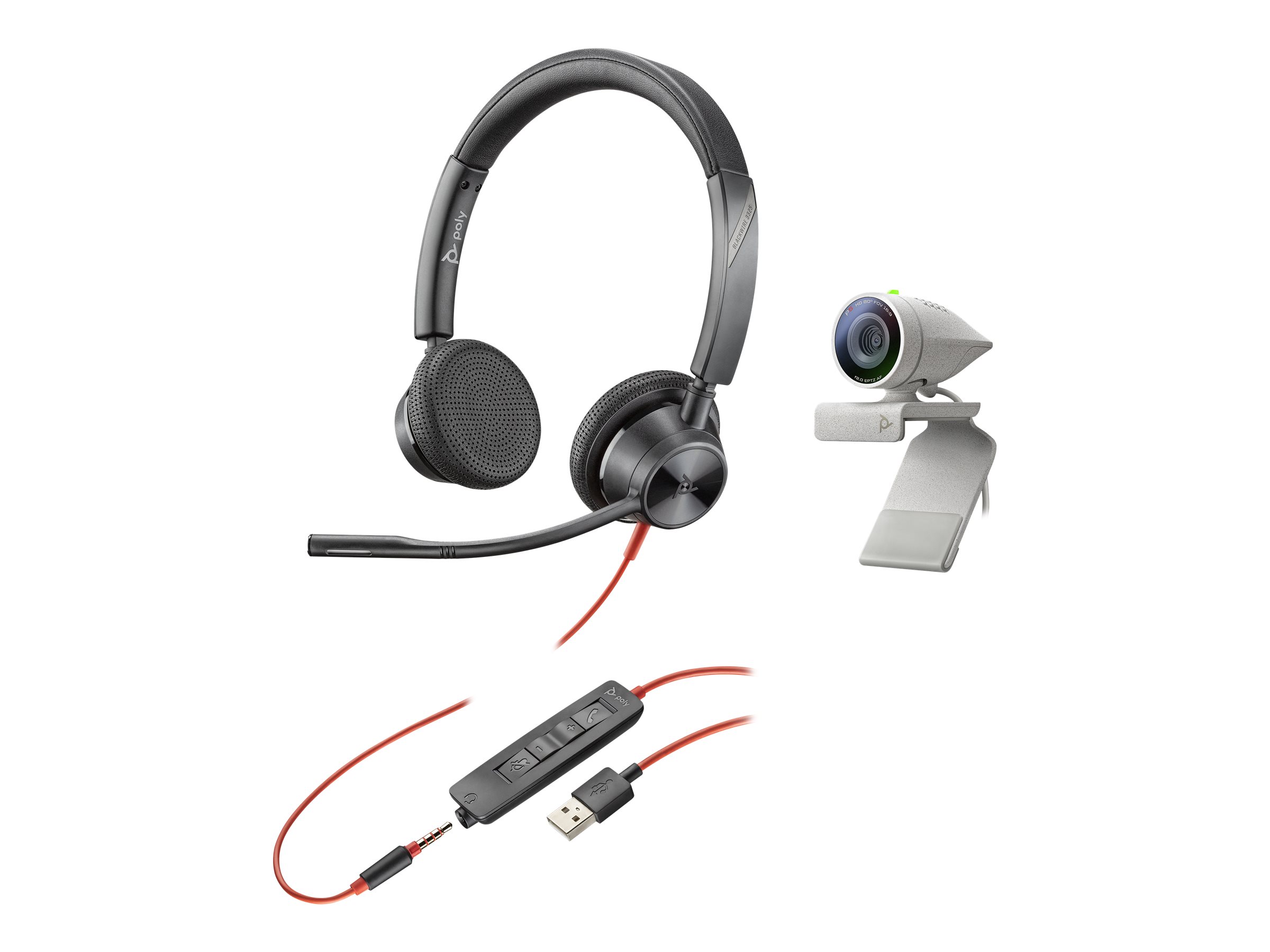 Poly Studio P5 USB HD Bundle mit Blackwire C3325