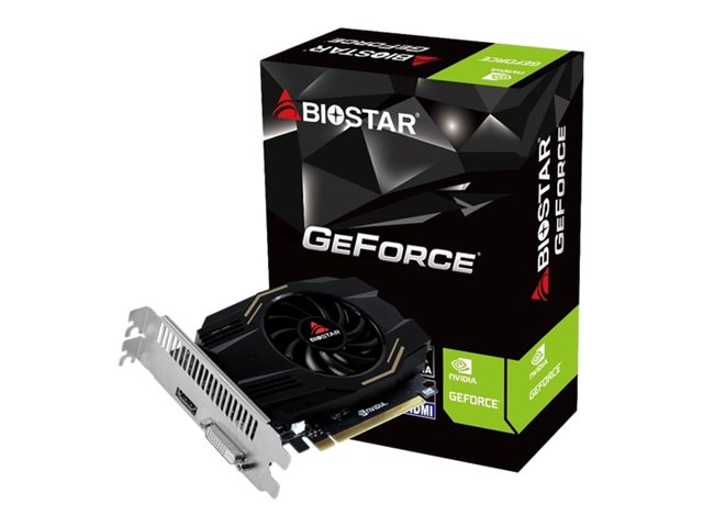 Biostar VN1034TB46 Ver. GT1030 - Grafikkort - GF GT 1030 - 4 GB DDR4 - PCIe 4.0 x16 - DVI, HDMI