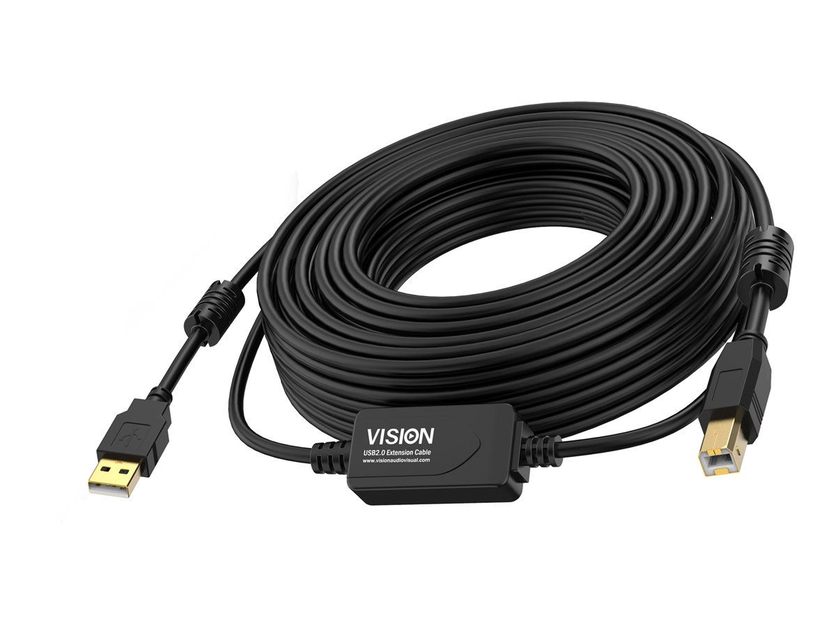 Vision - USB cable - USB to USB Type B - 10 m