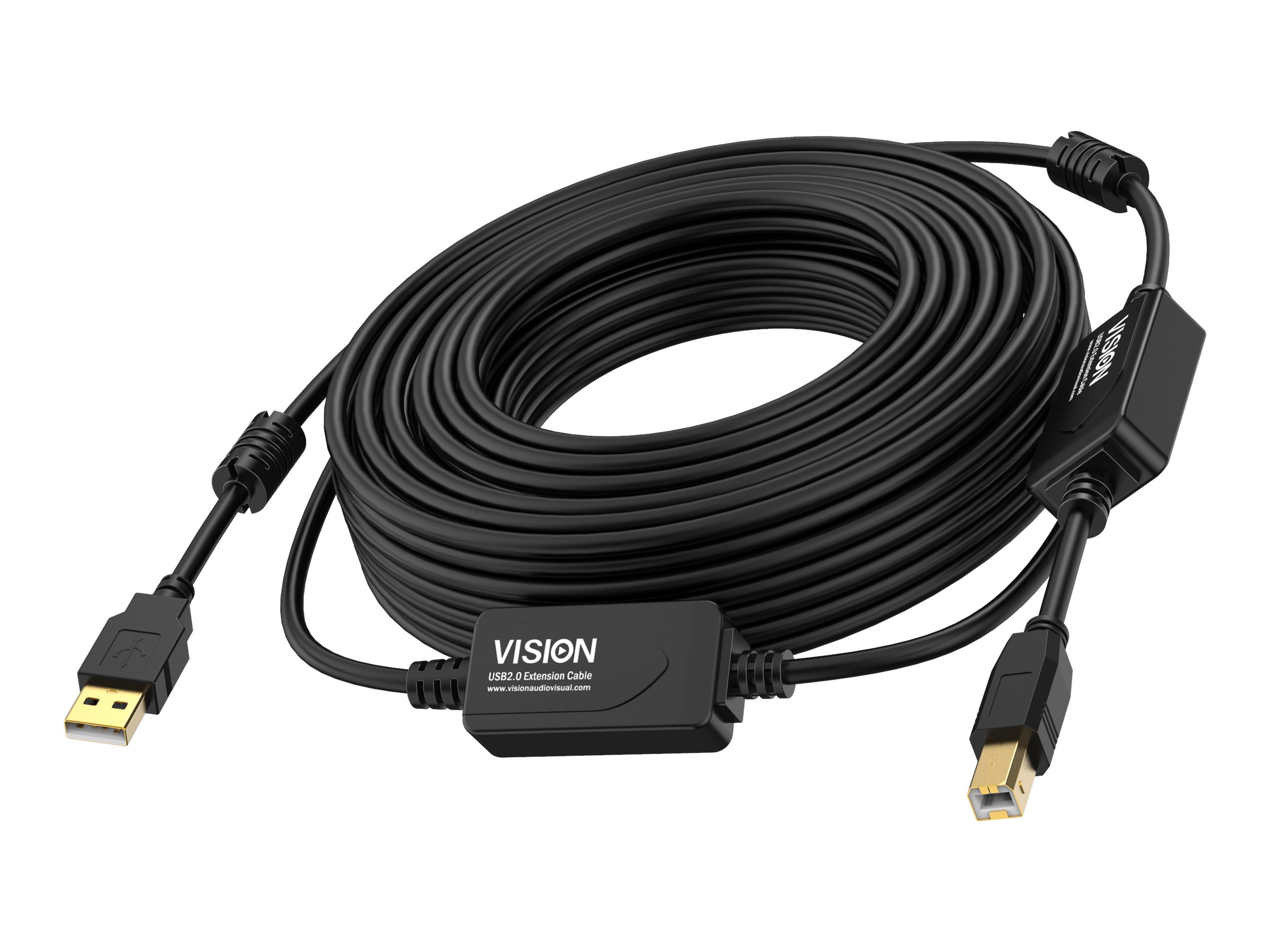 Vision - USB cable - USB to USB Type B - 10 m