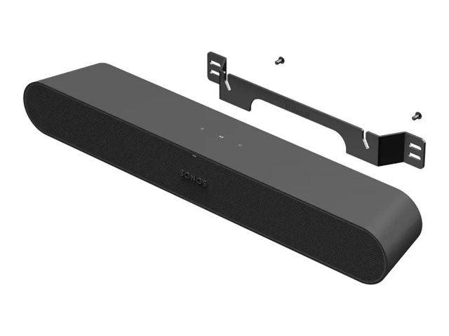 Flexson Wall Mount For Sonos Ray - Black - Maks - Maks størrelse