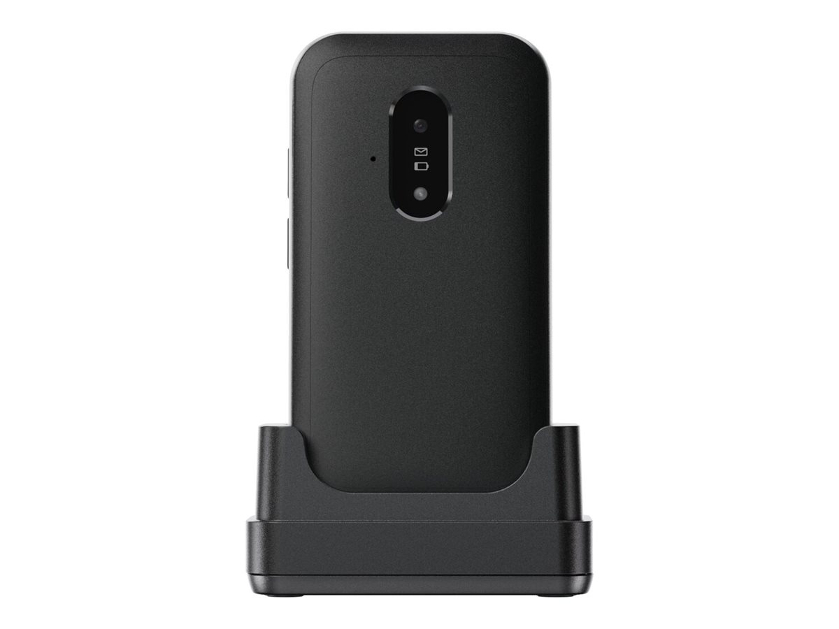 DORO Leva E22 - 4G funktionstelefon - RAM 64 MB / Intern hukommelse 128 MB - microSD slot - LCD display (TFT) - 320 x 240 pixels (60 Hz) - rear camera 0,3 MP - sort/hvid