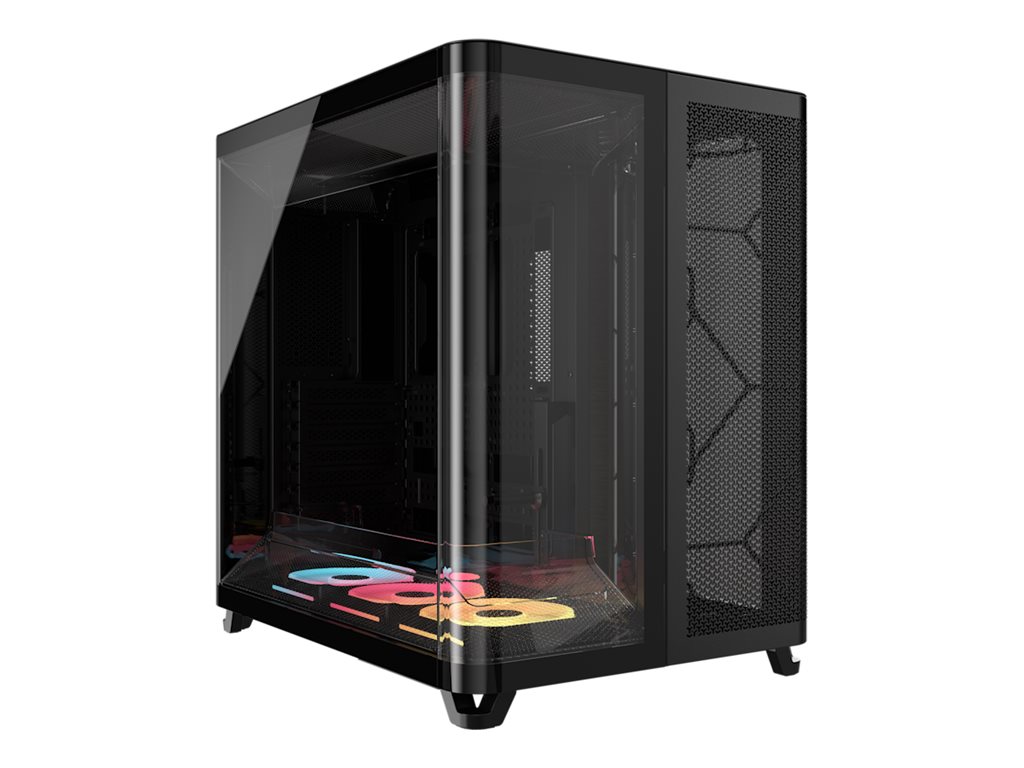 Corsair AIR 5400 LX-R RGB iCUE LINK Triple Chamber Mid Tower (sort)