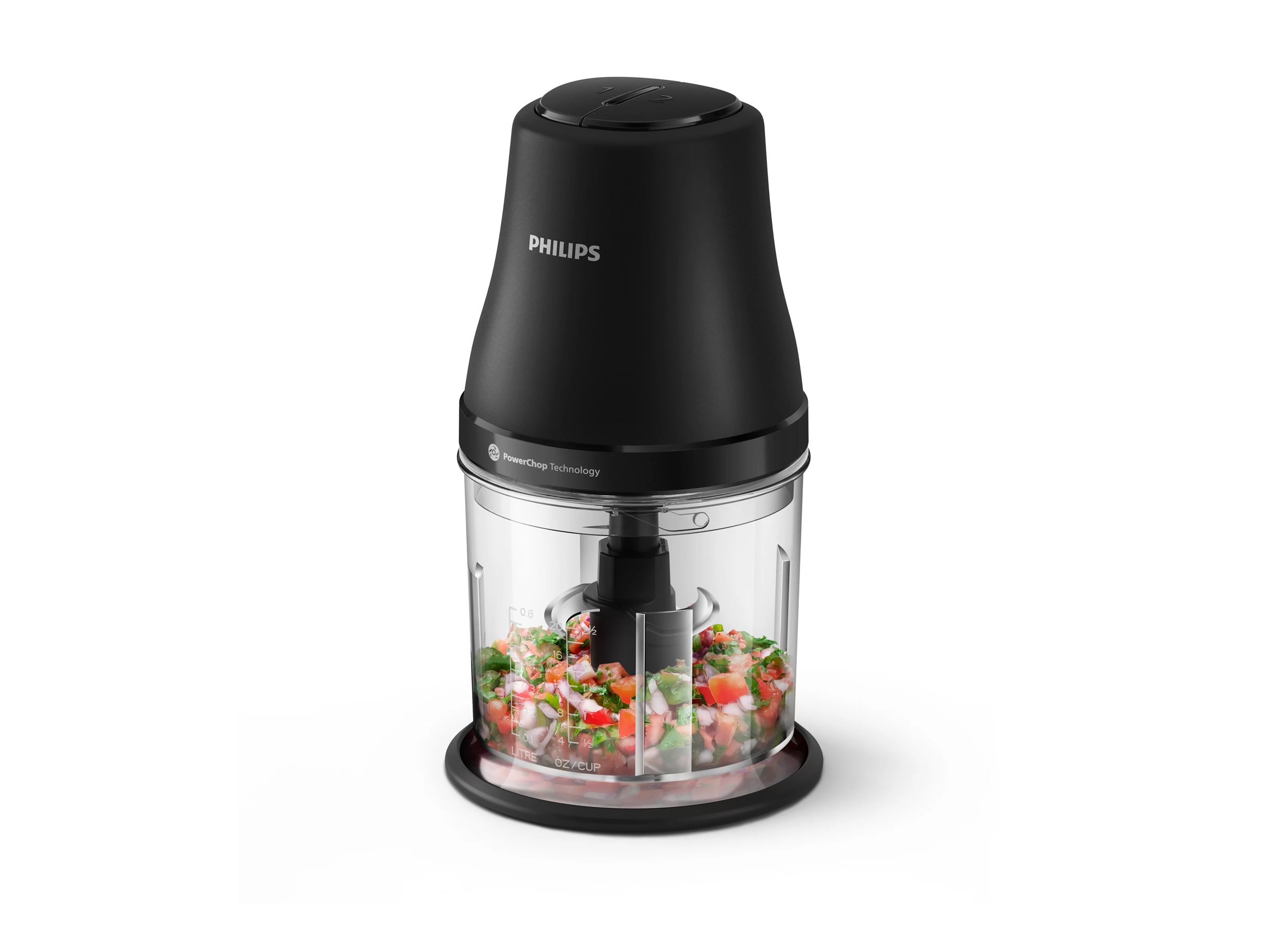 Philips HR1501/00 minihakker - 1 l, 450 W, sort