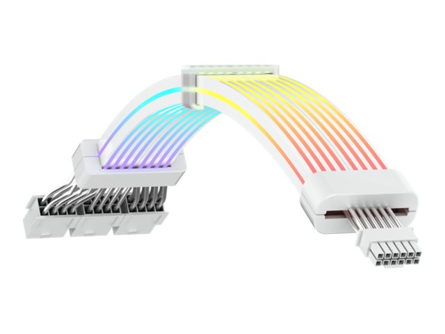 GameMax - Forlængerkabel til strøm - 8 pin stikforbindelse til 12VHPWR - 300 V - 7 A - 31 cm - til GPU - hvid