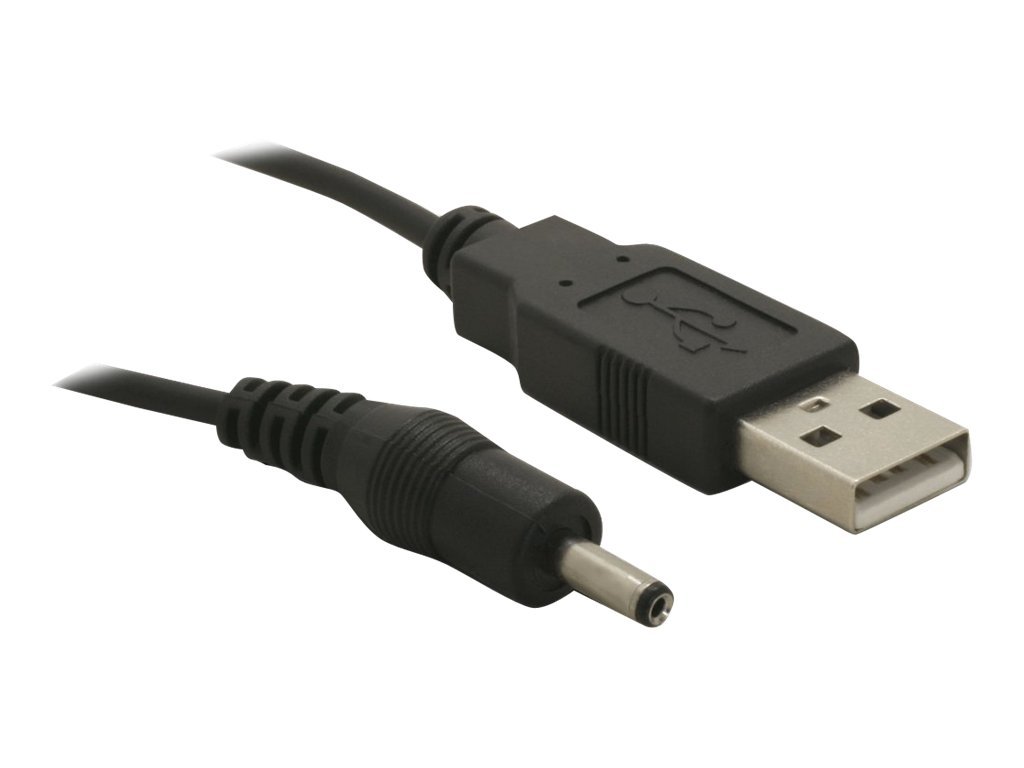 DeLOCK USB power cable, USB 2.0 Type A ma, DC 3,5x1,35mm, 1,5m, black