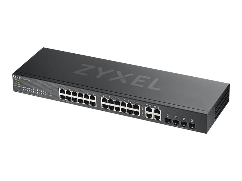 Zyxel GS1920-24v2 - Switch - smart - 24 x 10/100/1000 + 4 x combo Gigabit SFP - monterbar på stativ