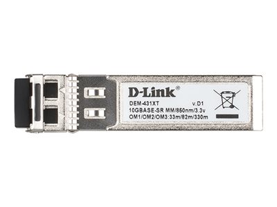 D-Link DEM-431XT 10GBASE-SR SFP+ Multi-Mode Transceiver (300m)