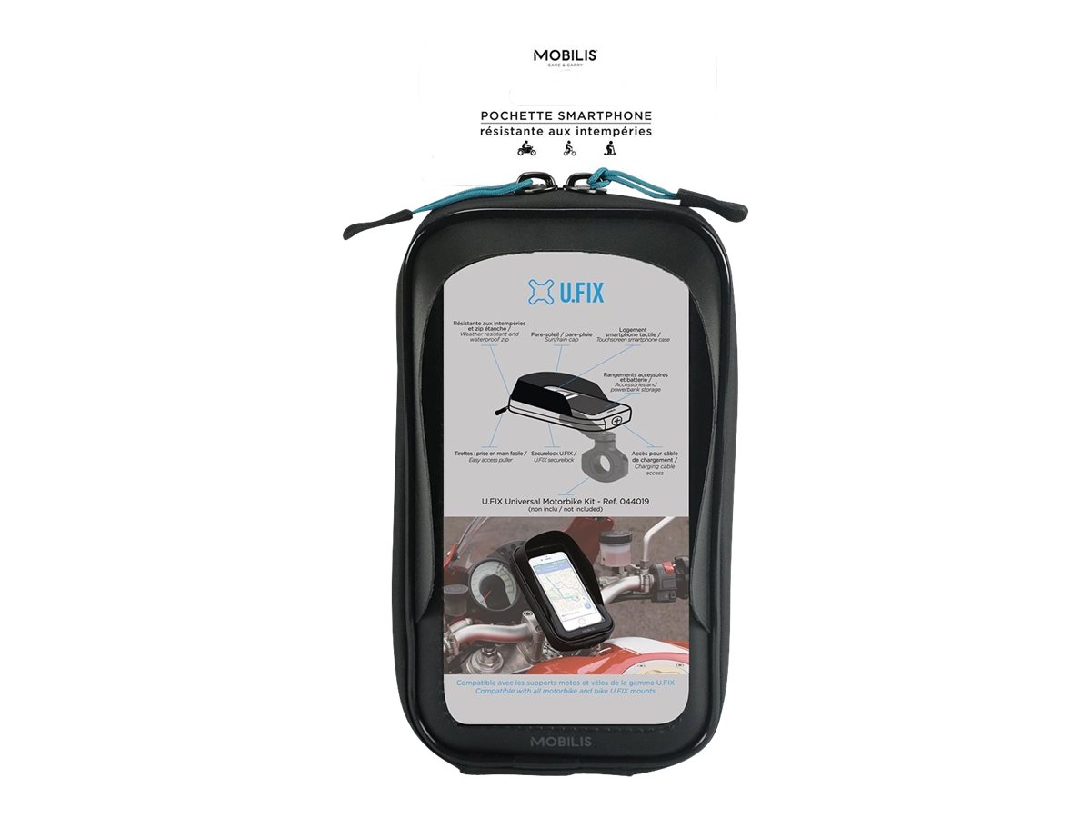 Mobilis U.FIX Beskyttende vandtæt etui Sort
