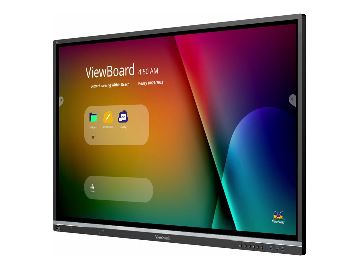 Viewsonic IFP5550-5, 139,7 cm (55), 1209,6 x 680,4 mm, 500 cd/m², 1,07 milliarder farver, 3840 x 2160 pixel, 4K Ultra HD
