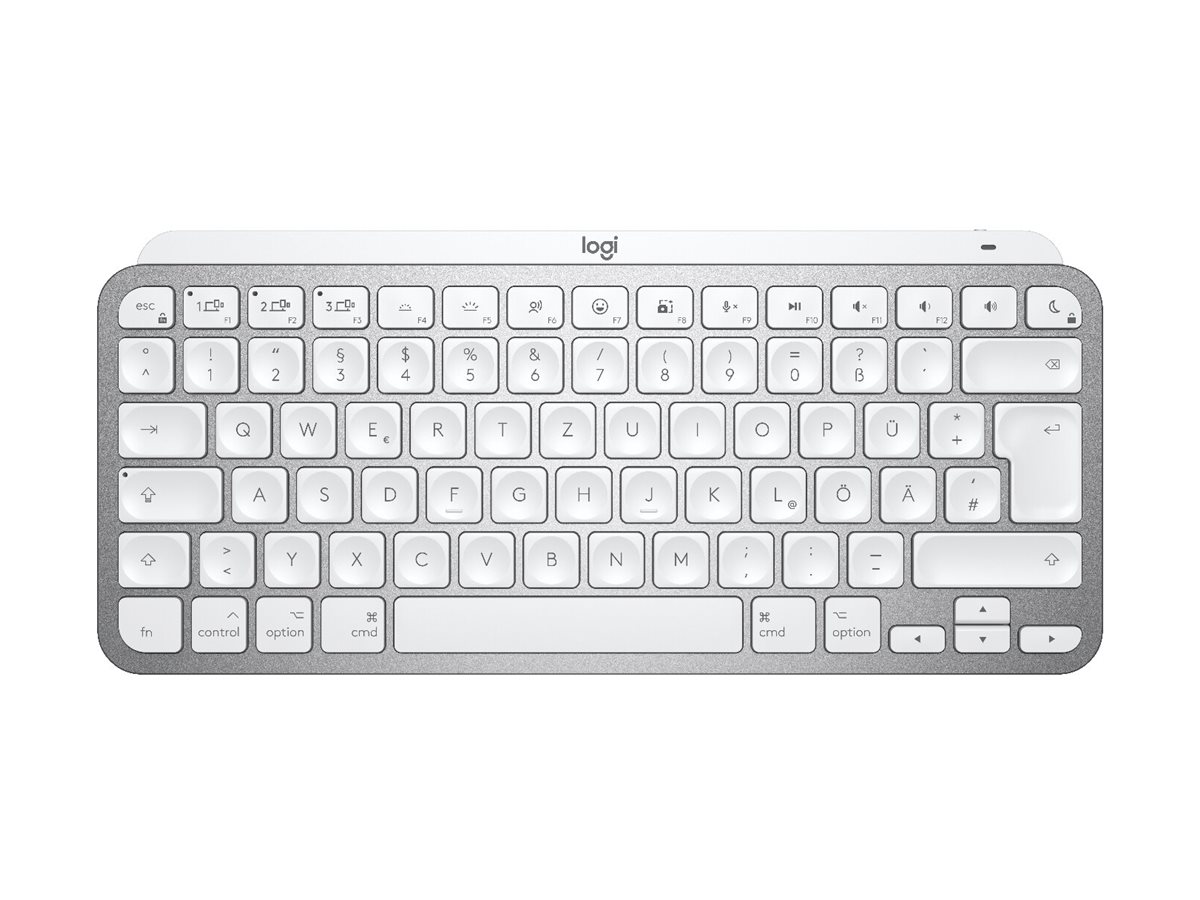 Logitech Master Series MX Keys Mini for Mac - Tastatur - compact - bagbelyst - trådløs - Bluetooth LE - QWERTY - US International - space grey