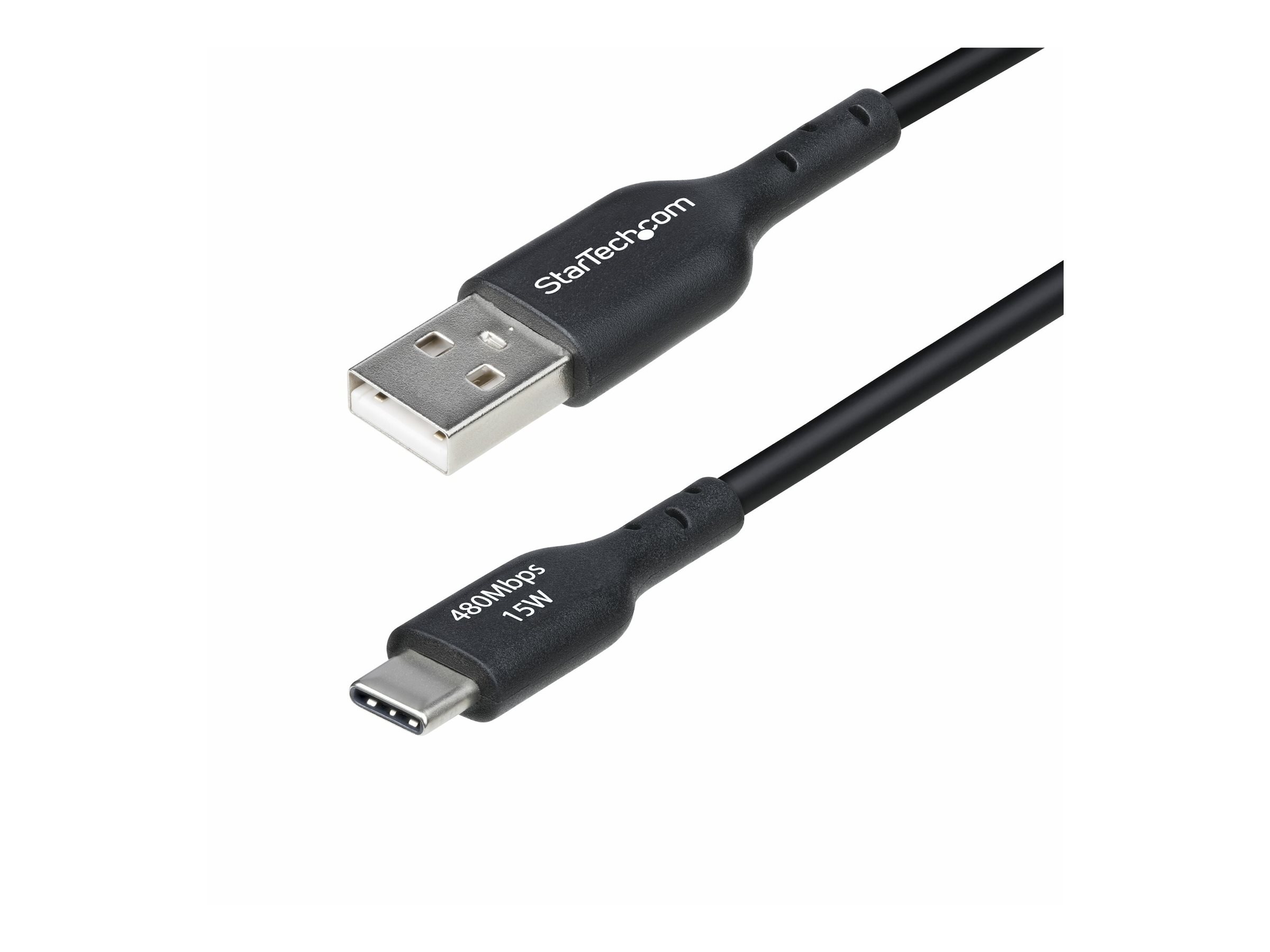 StarTech.com 3ft (1m) USB-A to USB-C Charging Cable Charger Cord M/M - USB-C cable - USB to 24 pin USB-C - 1 m