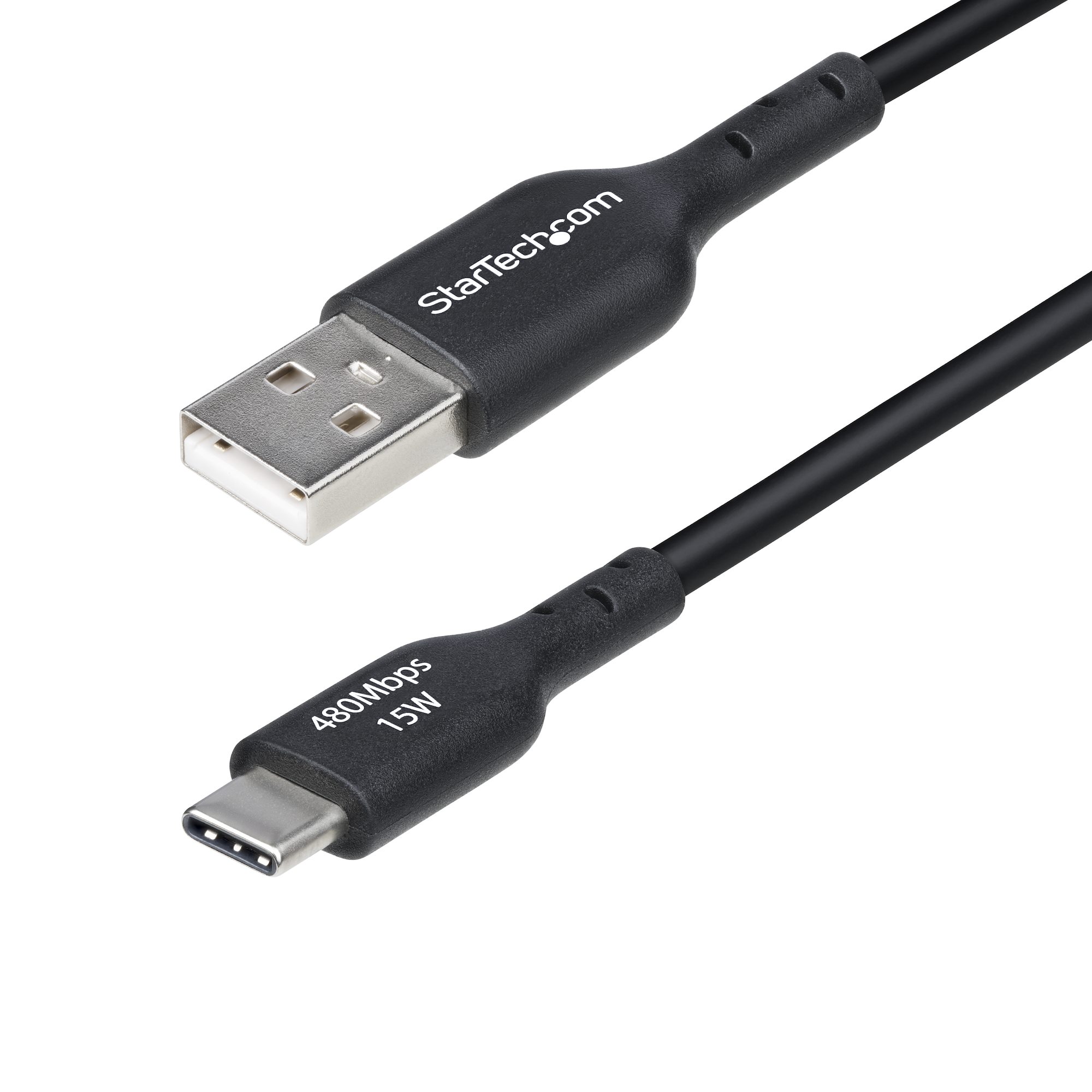 StarTech.com 3ft (1m) USB-A to USB-C Charging Cable Charger Cord M/M - USB-C cable - USB to 24 pin USB-C - 1 m