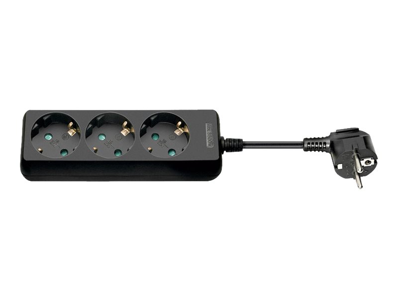 goobay NK 300-150 CS Strømfordelingsenhed 3-stik 16A Sort 1.5m