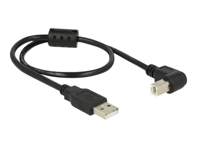 DeLOCK Cable USB 2.0 Type-A male > USB 2.0 Type-B male angled 0.5 m