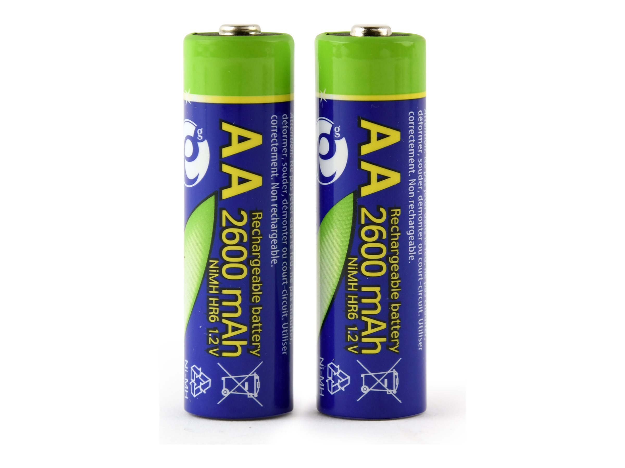 EnerGenie AA type Batterier til generelt brug (genopladelige) 2600mAh