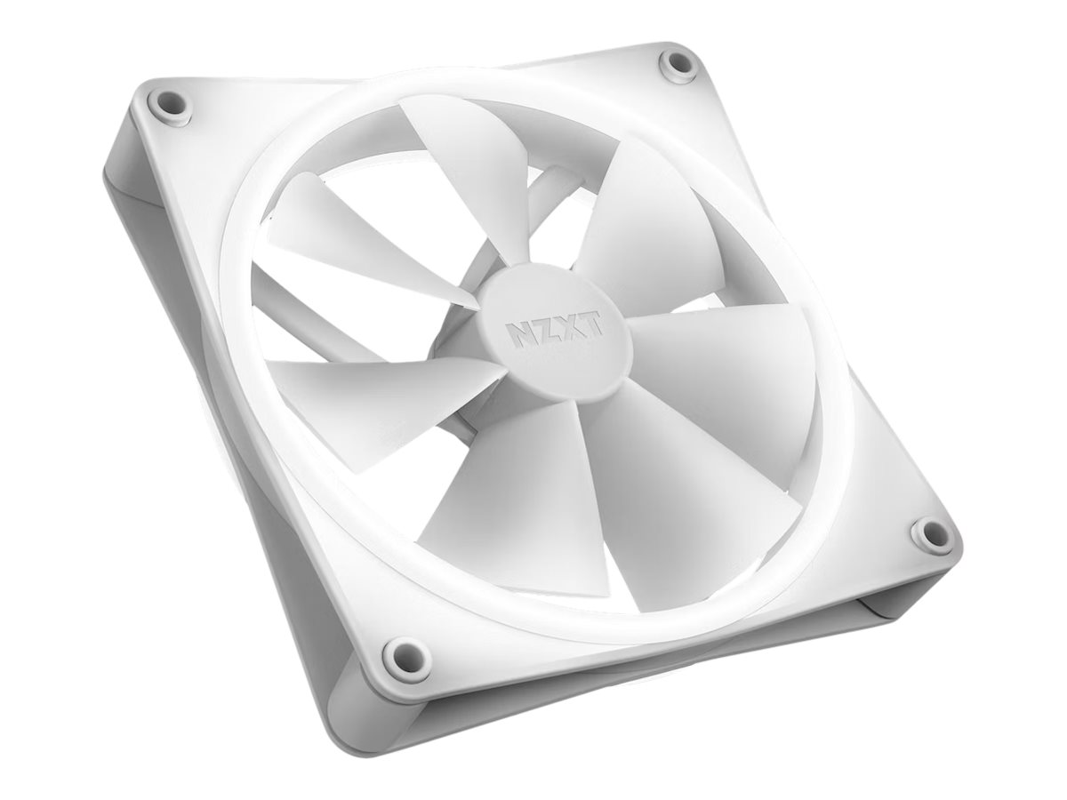 NZXT F140 RGB DUO 2-pack & RGB Controller - White - Kabinet køler - 140mm - Hvid med RGB - 36 dBA