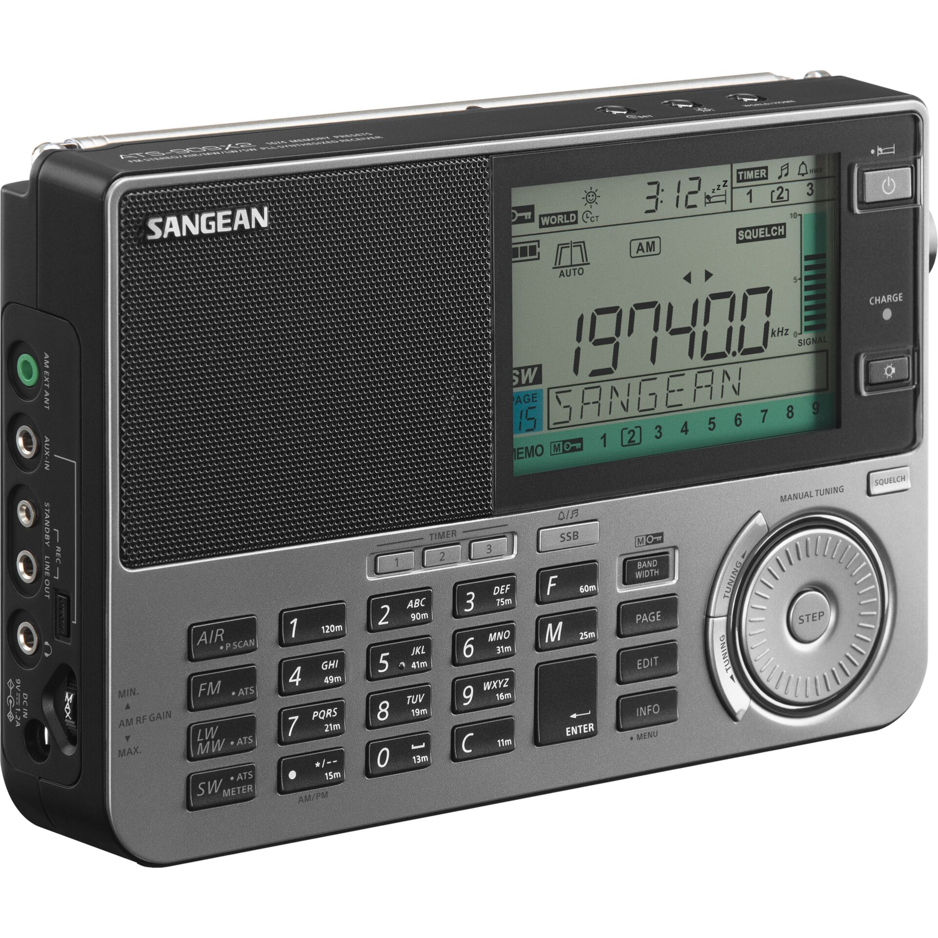 Sangean ATS-909X2 Bærbar Digital Hvid