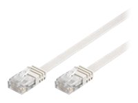 Goobay RJ45 CAT 5e Flat U/UTP CCA 0,5m White