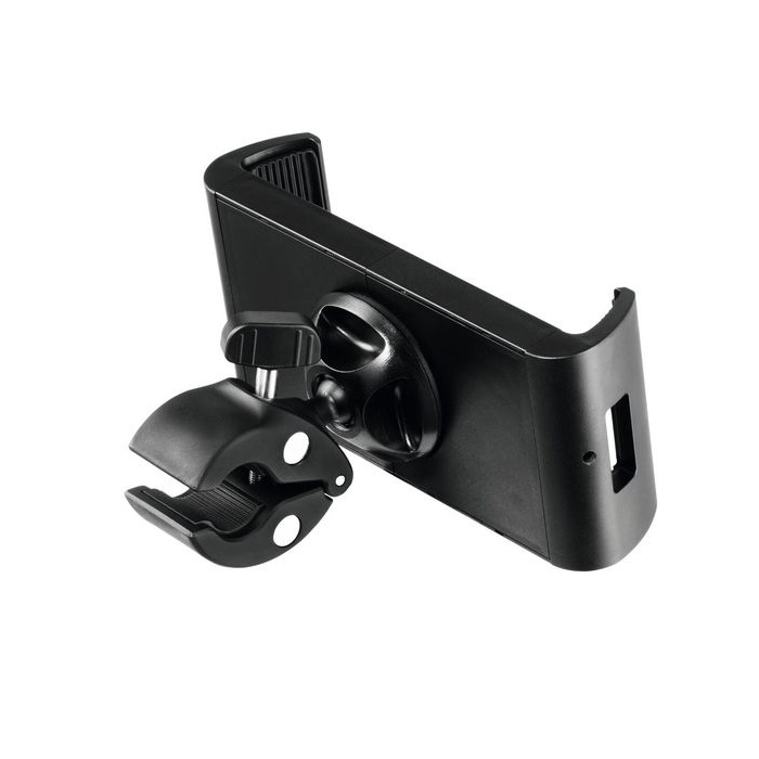 DURABLE Tablet holder med fleksibelt kugleled til montering på hyldestænger eller hylder. Passer til tablets med beskyttelsescover i størrelse 7-13« (23 mm dybt greb)