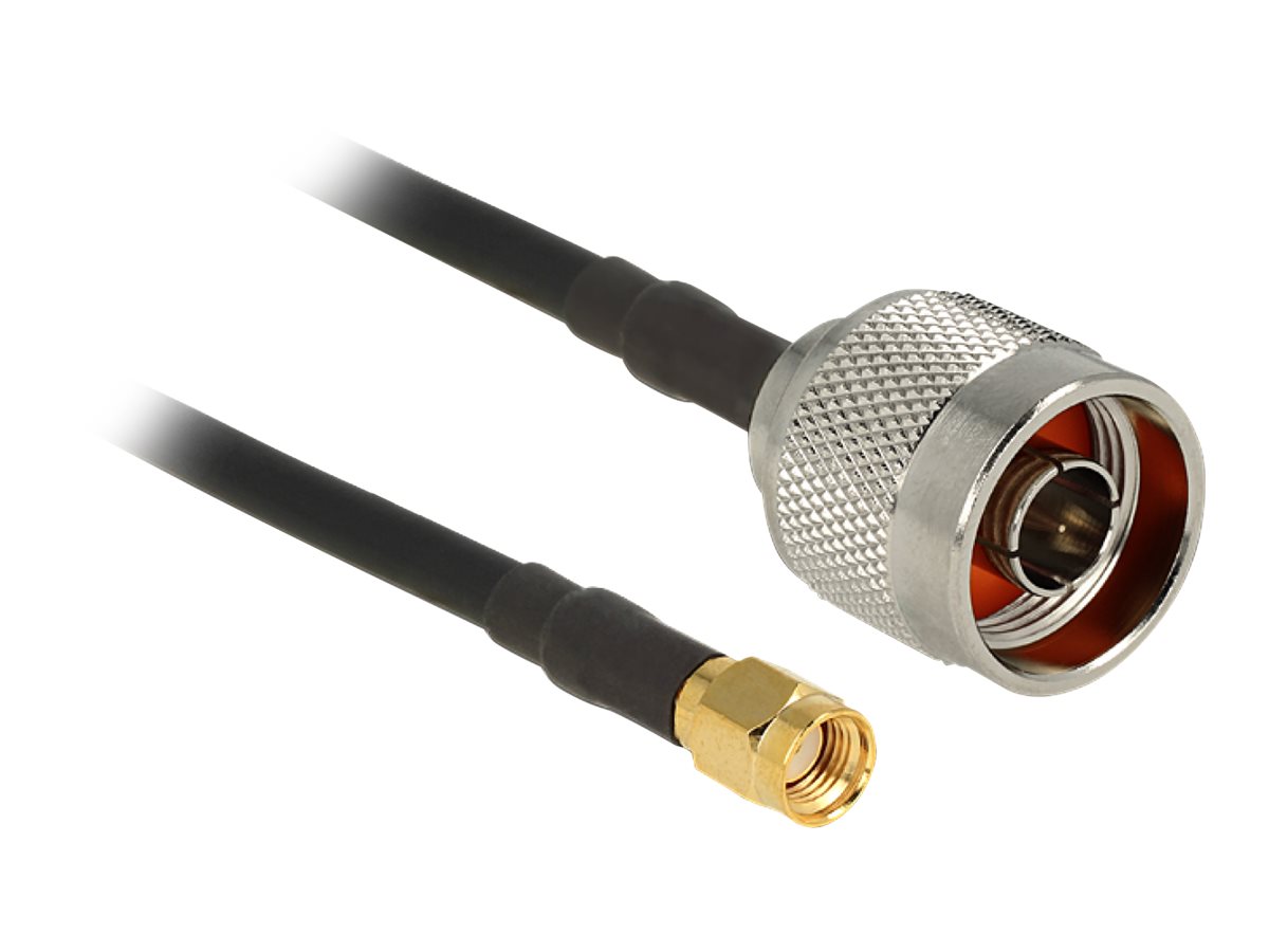 DeLOCK Antennekabel 1.5m Sort Sort