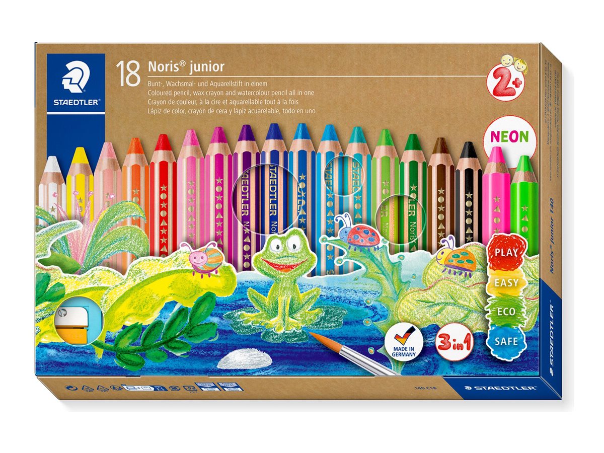 Staedtler Noris Junior 18 stk. ass. 100% PEFC