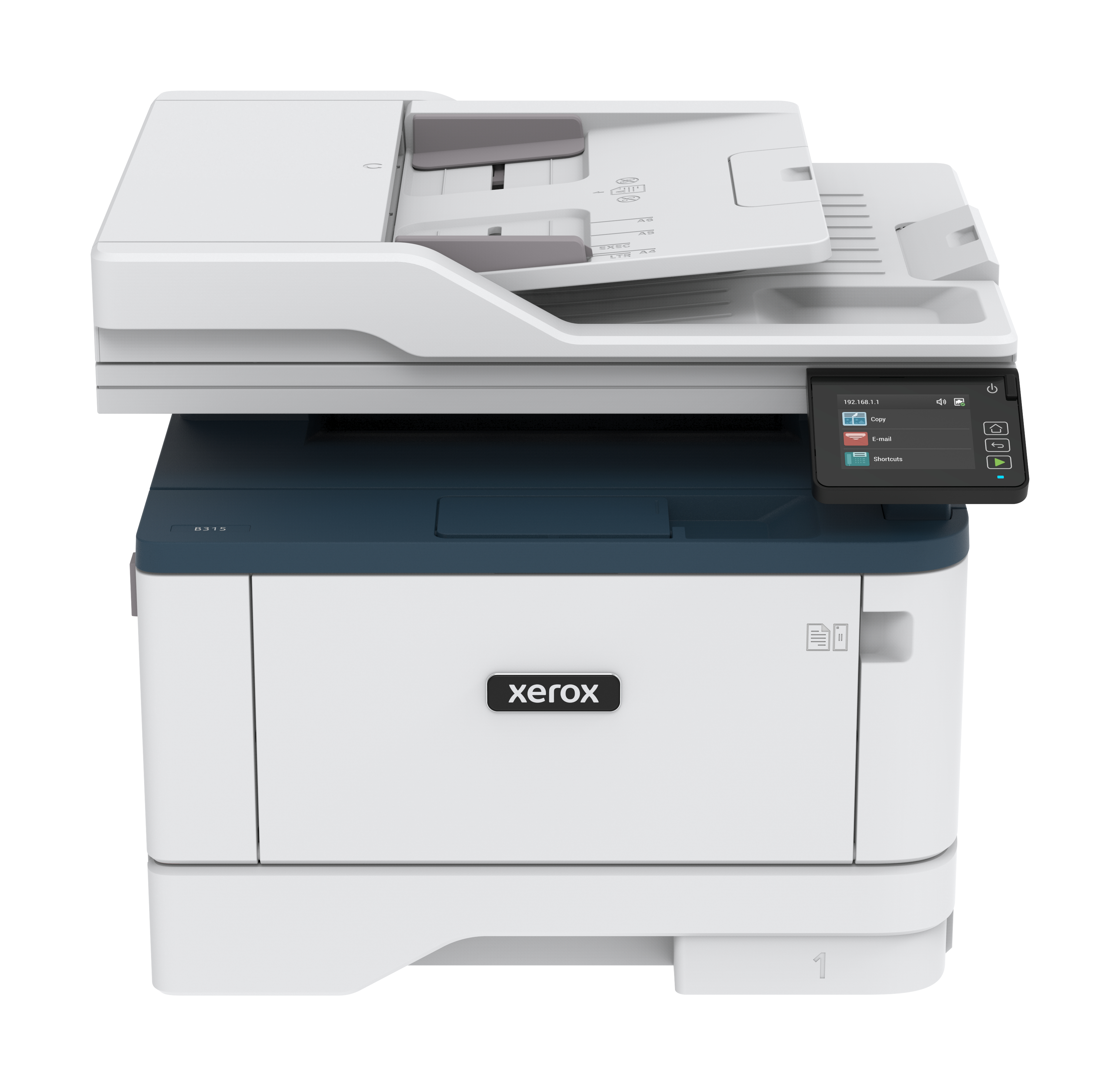 Xerox B315V_DNI - Multifunktionsprinter - S/H - laser - Legal (216 x 356 mm) (original) - A4/Legal (medie) - op til 39 spm (kopiering) - op til 40 spm (udskriver) - 350 ark - 33.6 Kbps - USB 2.0, LAN, Wi-Fi(n), USB 2.0 vært - Green World Alliance returneringsprogram