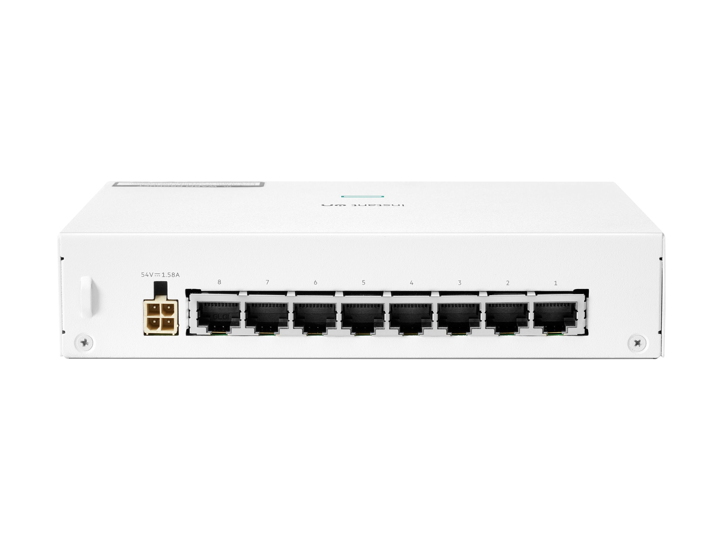 HPE Networking Instant On 1430 8G Class4 PoE 64W Switch - Switch - ikke administreret - 8 x 10/100/1000 (PoE Class 4) - desktop, monterbar på stativ, væg-monterbar - PoE (64 W) - BTO