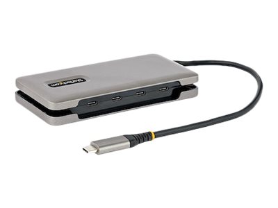 StarTech.com 4-Port USB-C Hub, 4x USB-C Ports, USB 3.1 10Gbps, Portable USB C Hub with 100W Power Delivery Pass-Through, Portable USB Type C Hub w/ billede