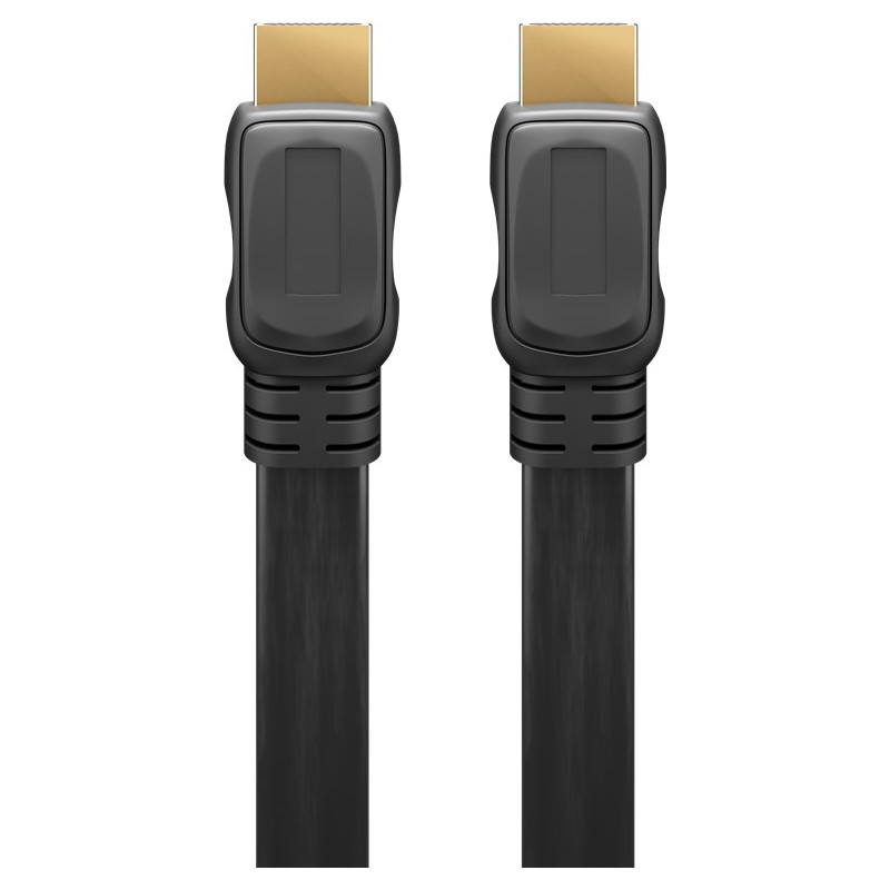 Goobay Højhastigheds HDMI™-kabel Slim med Ethernet HDMI™ stik (type A) > HDMI™-hanstik (type A), 2 m