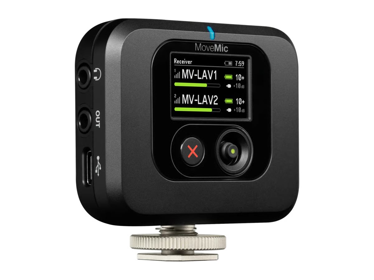 Shure MoveMic Receiver Trådløs audio modtager