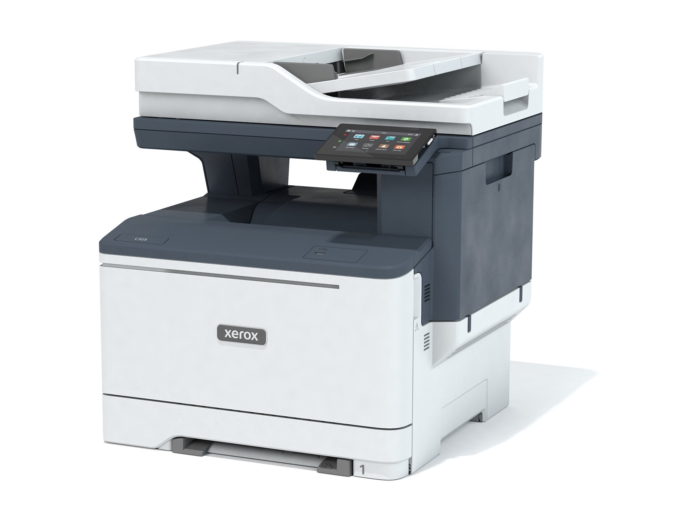 Xerox C325V/DNI - Multifunktionsprinter - farve - laser - Legal (216 x 356 mm) (original) - A4/Legal (medie) - op til 33 spm (kopiering) - op til 33 spm (udskriver) - 250 ark - 33.6 Kbps - USB 2.0, Gigabit LAN, Wi-Fi(n), USB - Green World Alliance returneringsprogram