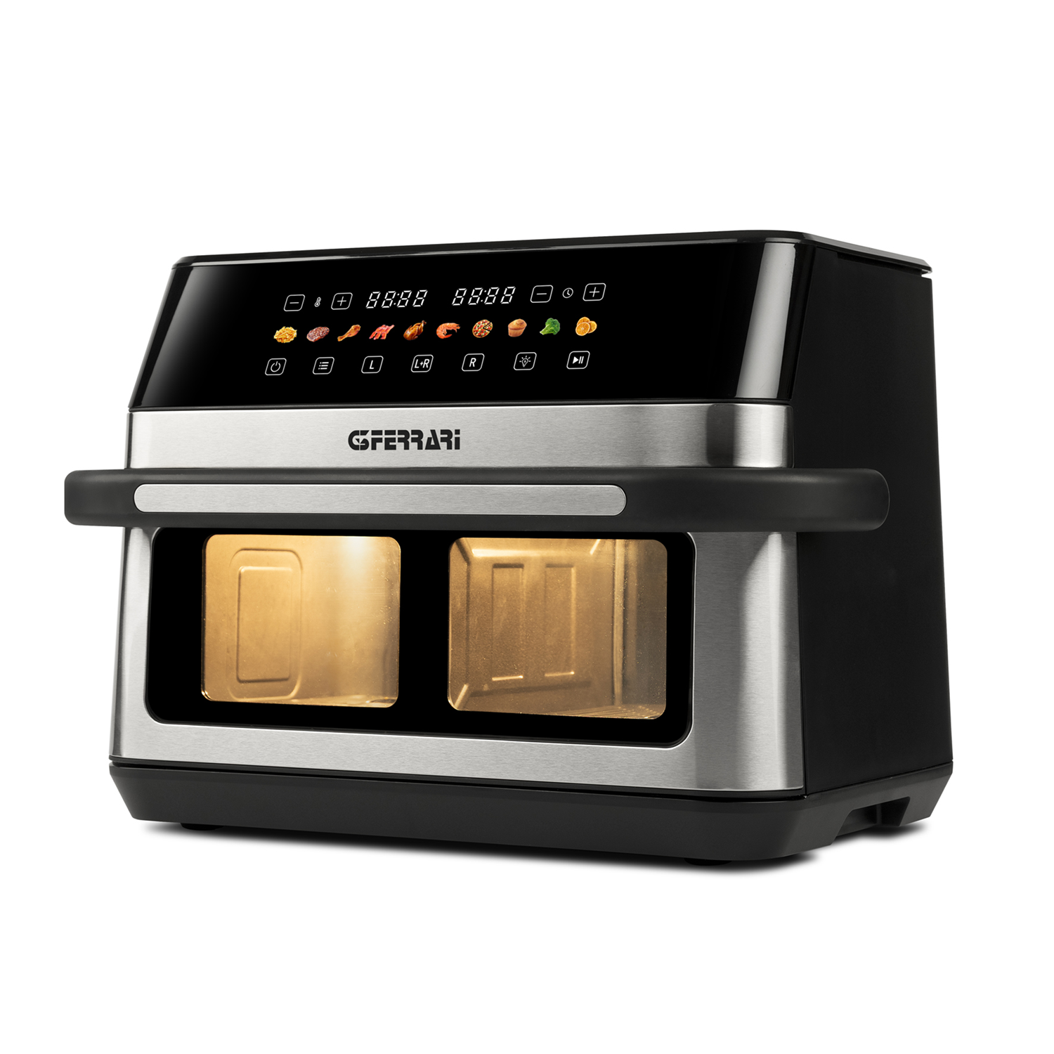 G3FERRARI G10223 Dual Airfryer 12 l - 2.200 W, sort/rustfrit stål
