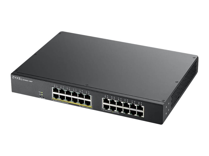 Zyxel GS1900-24EP - Switch - smart - 24 x 10/100/1000 (12 PoE) - monterbar på stativ, væg-monterbar - PoE (130 W)