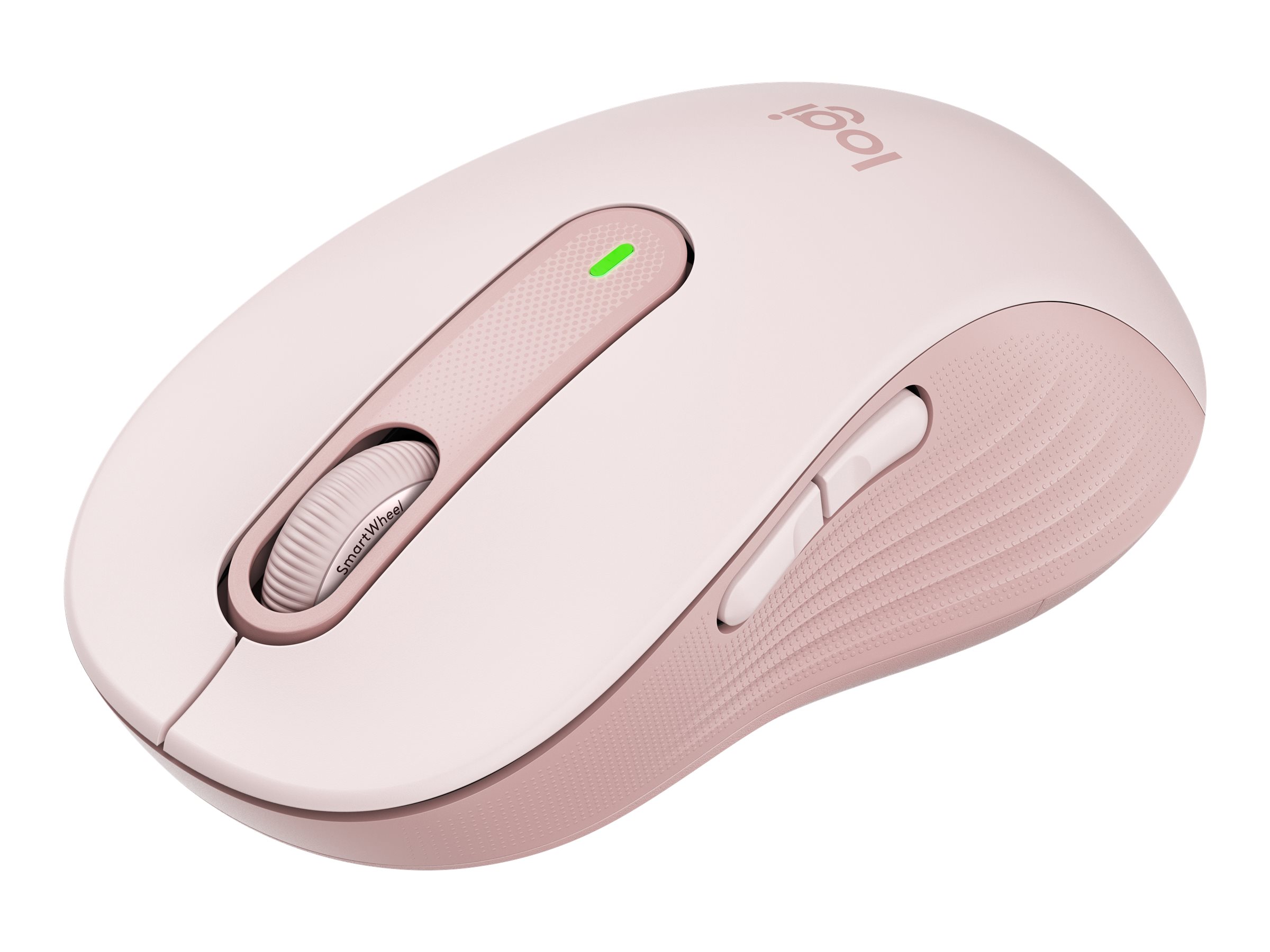 Logitech Signature M650 L - Mus - stor størrelse - optisk - 5 knapper - trådløs - 2.4 GHz, Bluetooth - Logitech Logi Bolt USB-modtager - rose