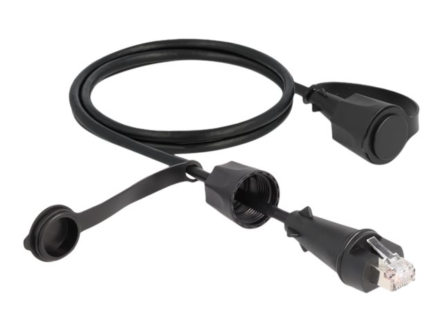 DeLOCK CAT 6 Afskærmet parsnoet (STP) 1m Patchkabel Sort